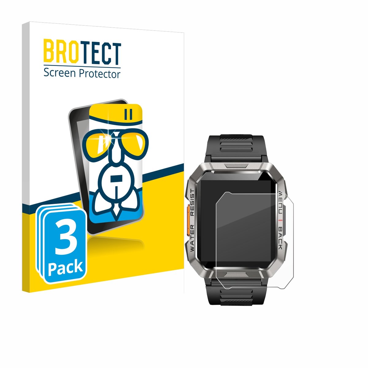 Screenprotector 3 Stuks voor Baolubao W60 Beschermglas transparant