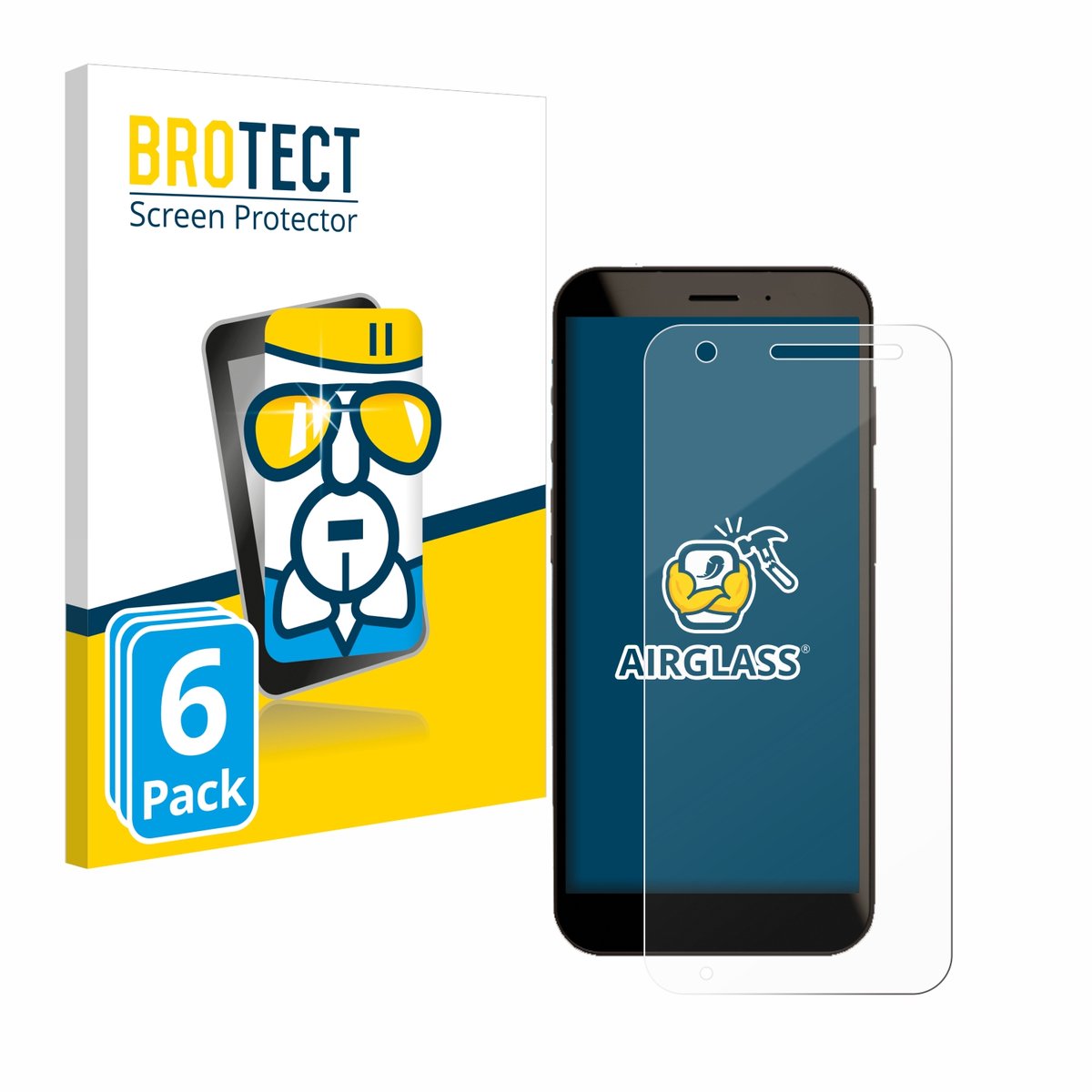 Screenprotector 6 Stuks voor Datalogic Memor 30 / 35 Beschermglas transparant