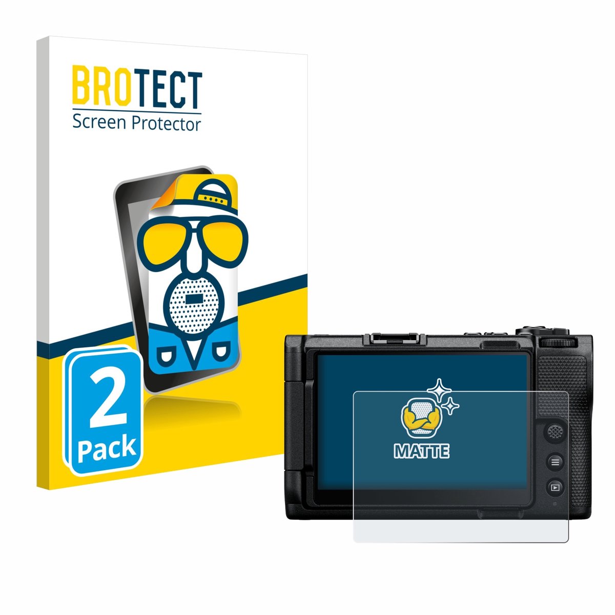 BROTECT - Screenprotector voor Nikon ZR - Folie Beschermfolie matte 2 Stuks