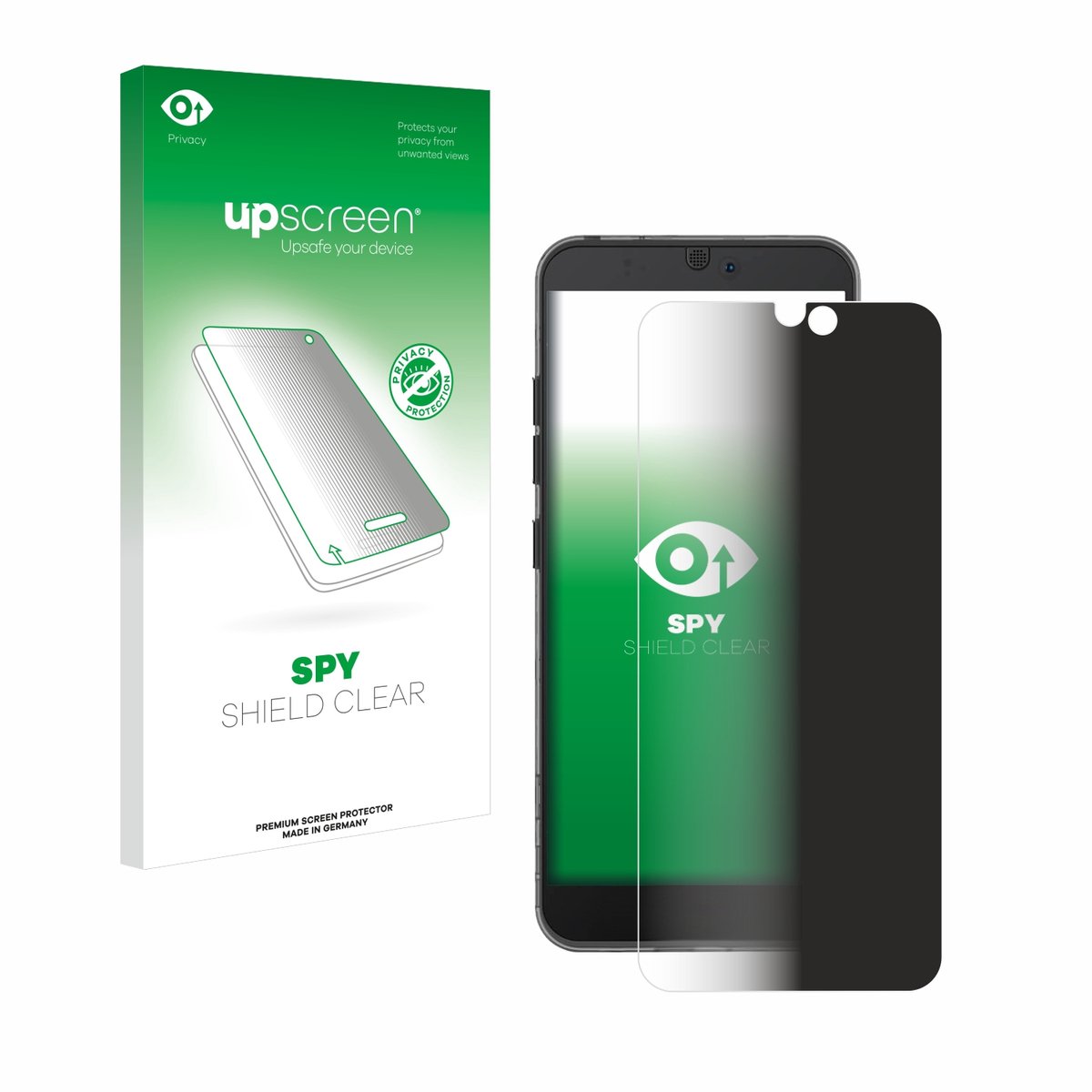 upscreen - privacy screenprotector voor Fairphone 3 - Folie Beschermfolie Blauwlichtfilter