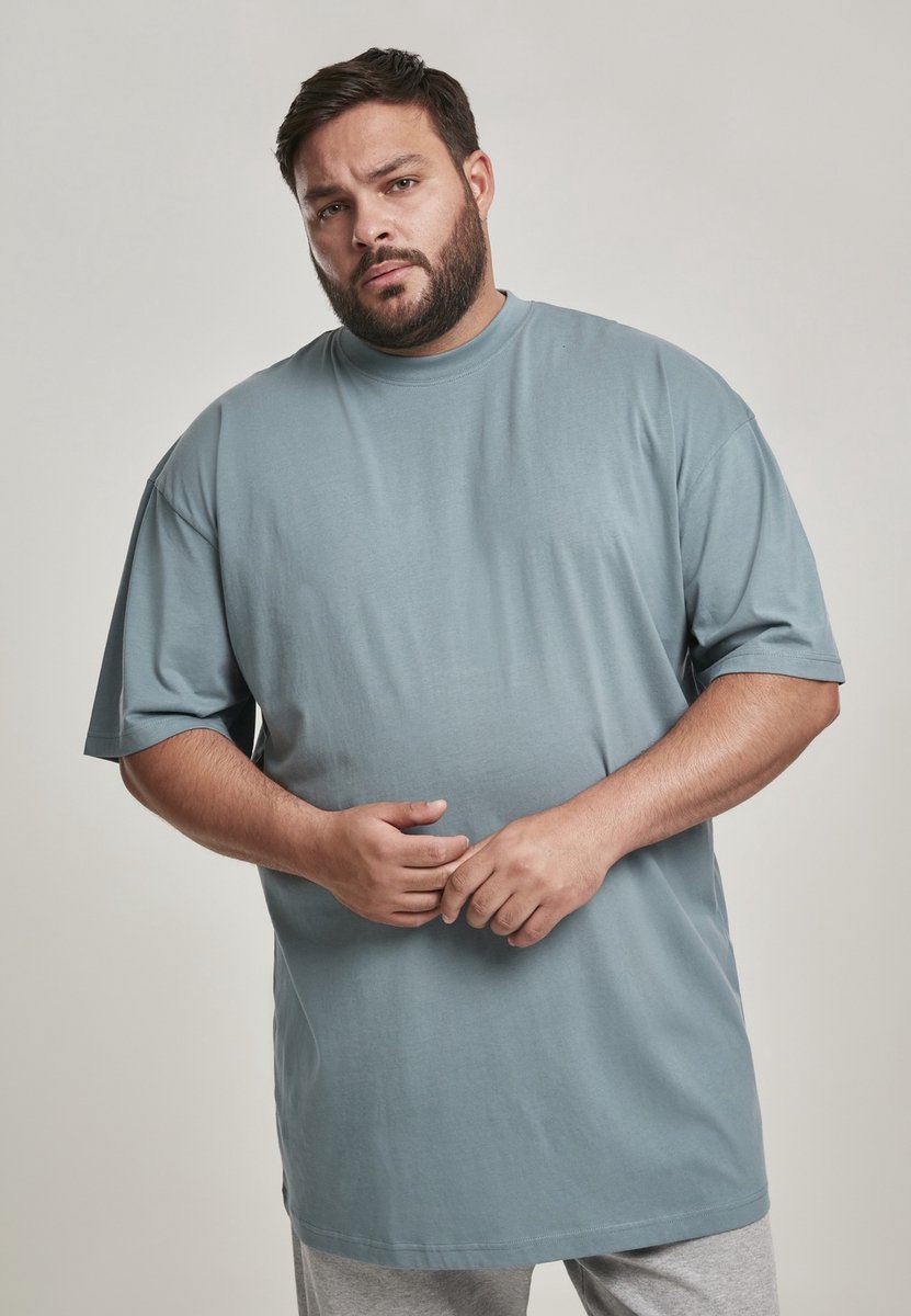 Urban Classics Tall Heren T-shirt 5XL Blauw
