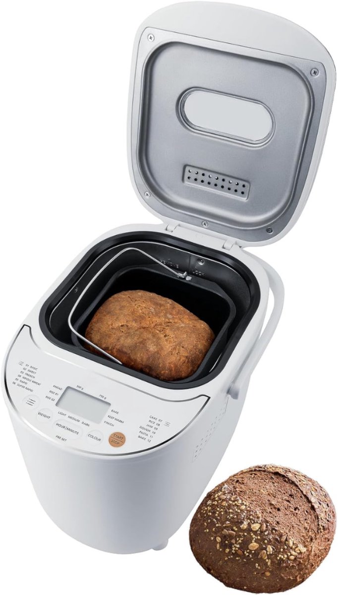 VH Supplies®Broodbakmachine - Broodbakautomaat - Bread Maker - 500-750gr - 12 Programma's - 540W