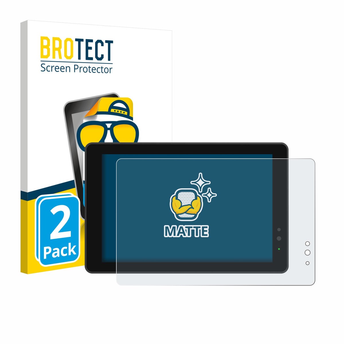 BROTECT - Screenprotector voor Lilliput 719/T 7" - Folie Beschermfolie matte 2 Stuks