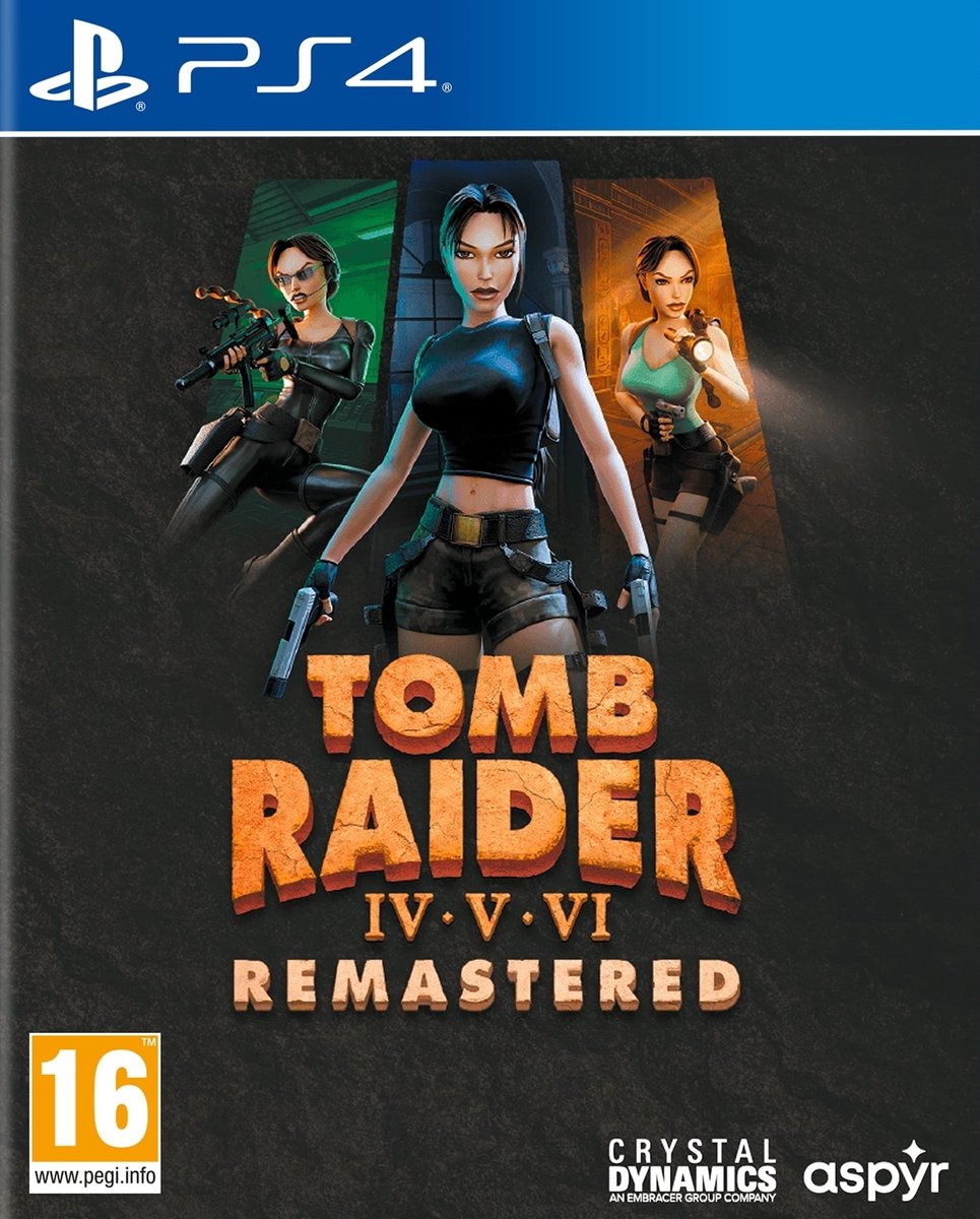 Playstation Games Ps4 Tomb Raider Iv Vi Remastered Starring Lara Croft Transparant