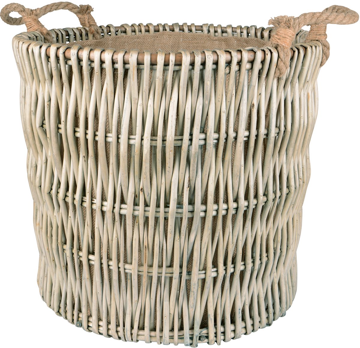 UNUS® Wilgenmand groot wasmand haardhoutmand decoratieve Ø 50