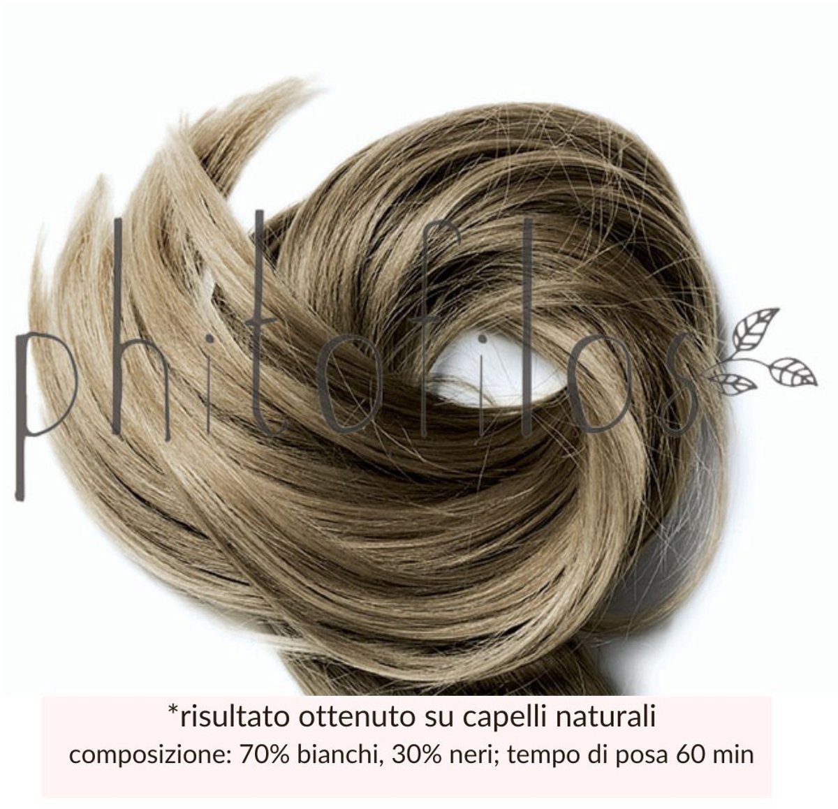 Biologiache haar henna verf poeder - LICHT AS BLOND - (Biondo Ciaro Cenere) - voor blond haar 100gr