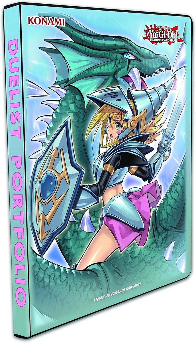 Yu-Gi-Oh! Album met Ritssluiting voor 180 Kaarten - Duelisten Portfolio met Dark Magician Girl The Dragon Knight Thema