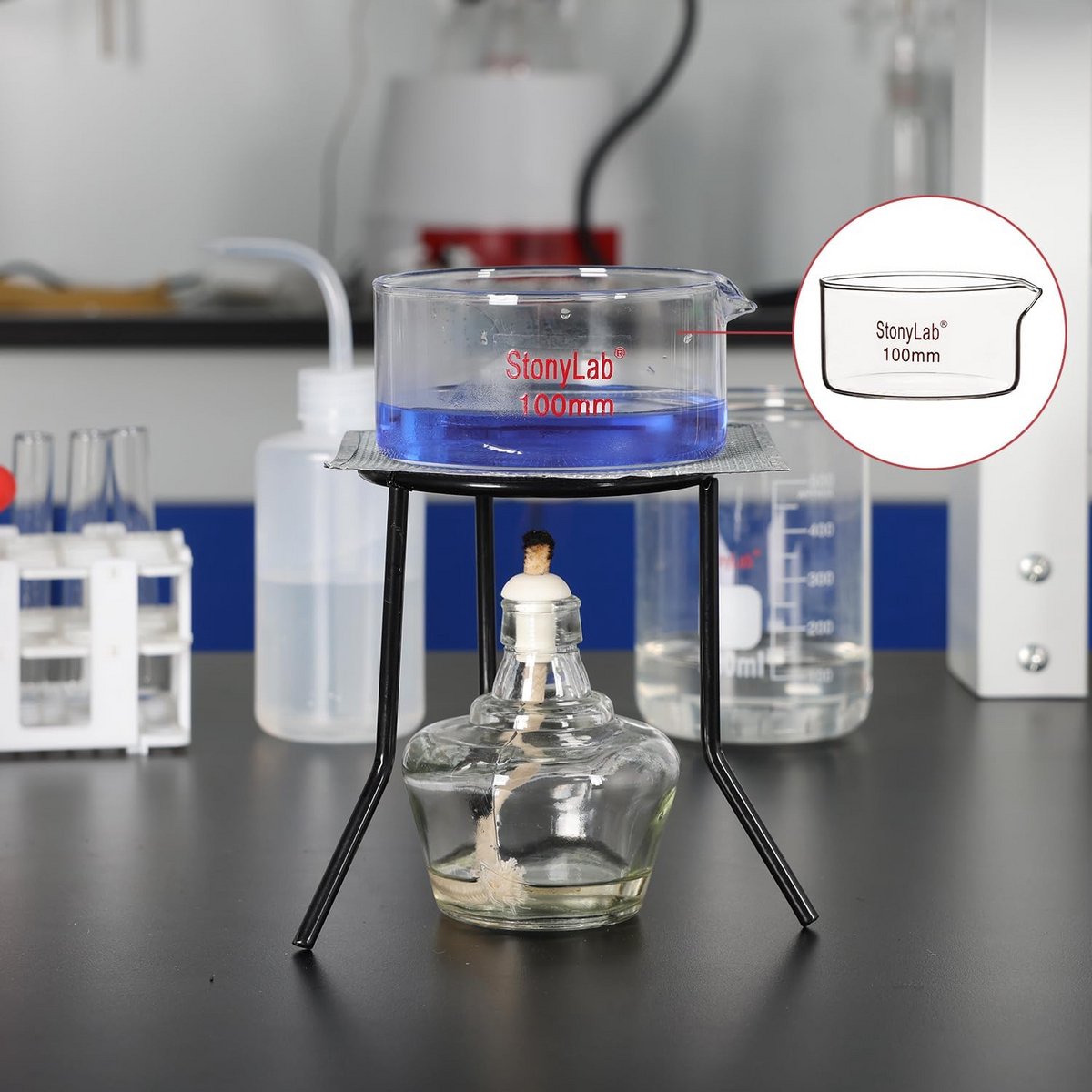 Kristallisatieschaal van Borosilicaatglas met Tuit en Stevige Rand - 1 Liter Capaciteit