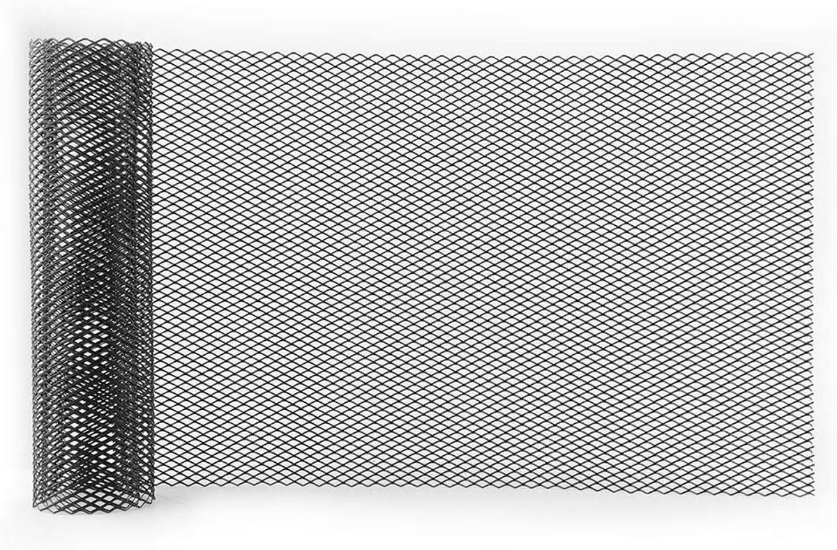Universeel Aluminium Grill Rooster voor Auto's, Zwart Gaas Net