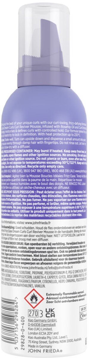 John Frieda Frizz Ease Dream Curls Mousse - 200 ml