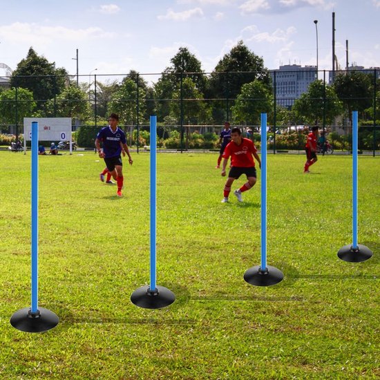 Voetbal Behendigheid Polen Set voor Snelheid en Slalom Training van Merkloos — afbeelding 2