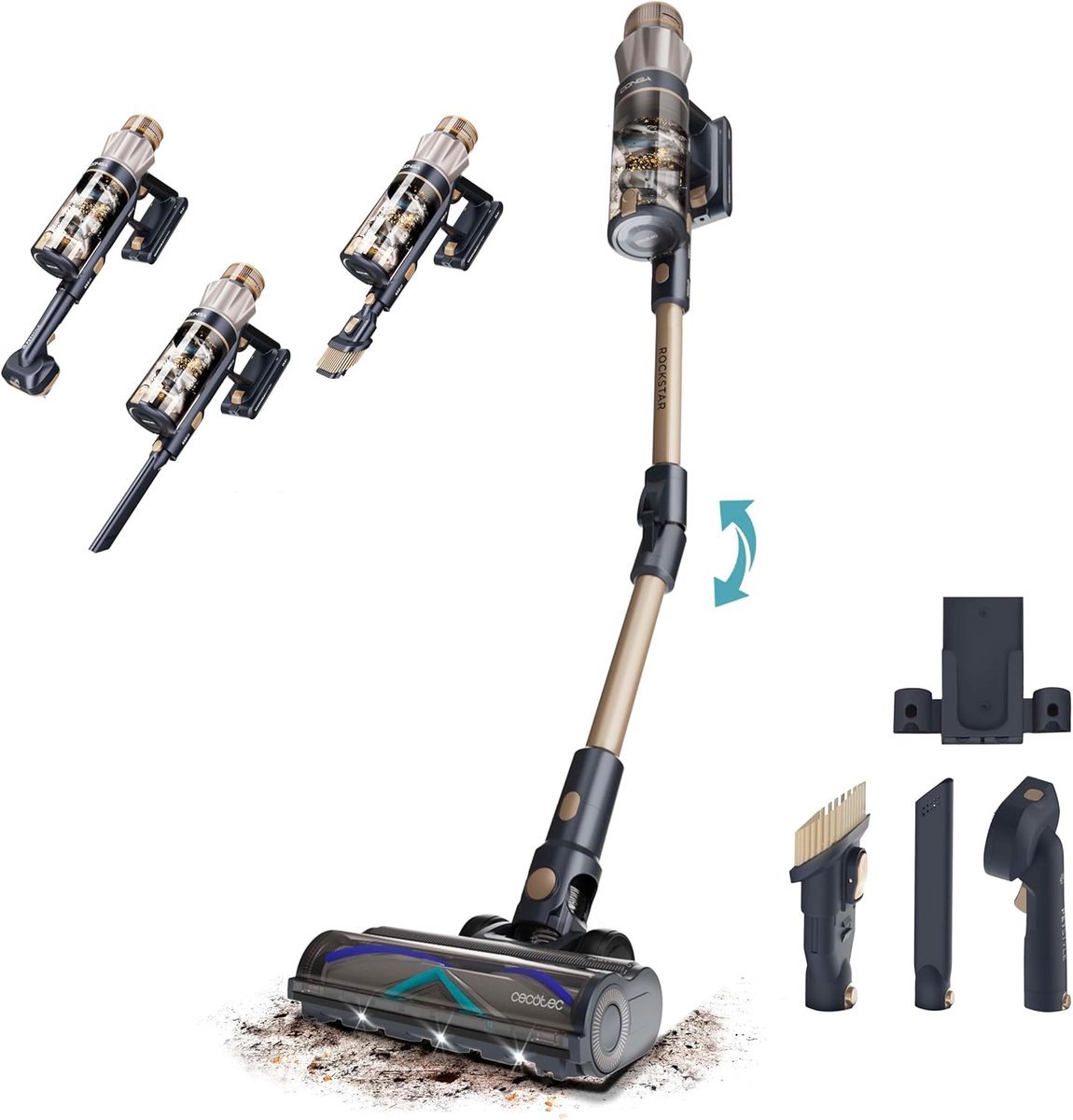 Cecotec Conga Rockstar RS90 Pet Flex Cordless Vacuum Cleaner Broom 600W