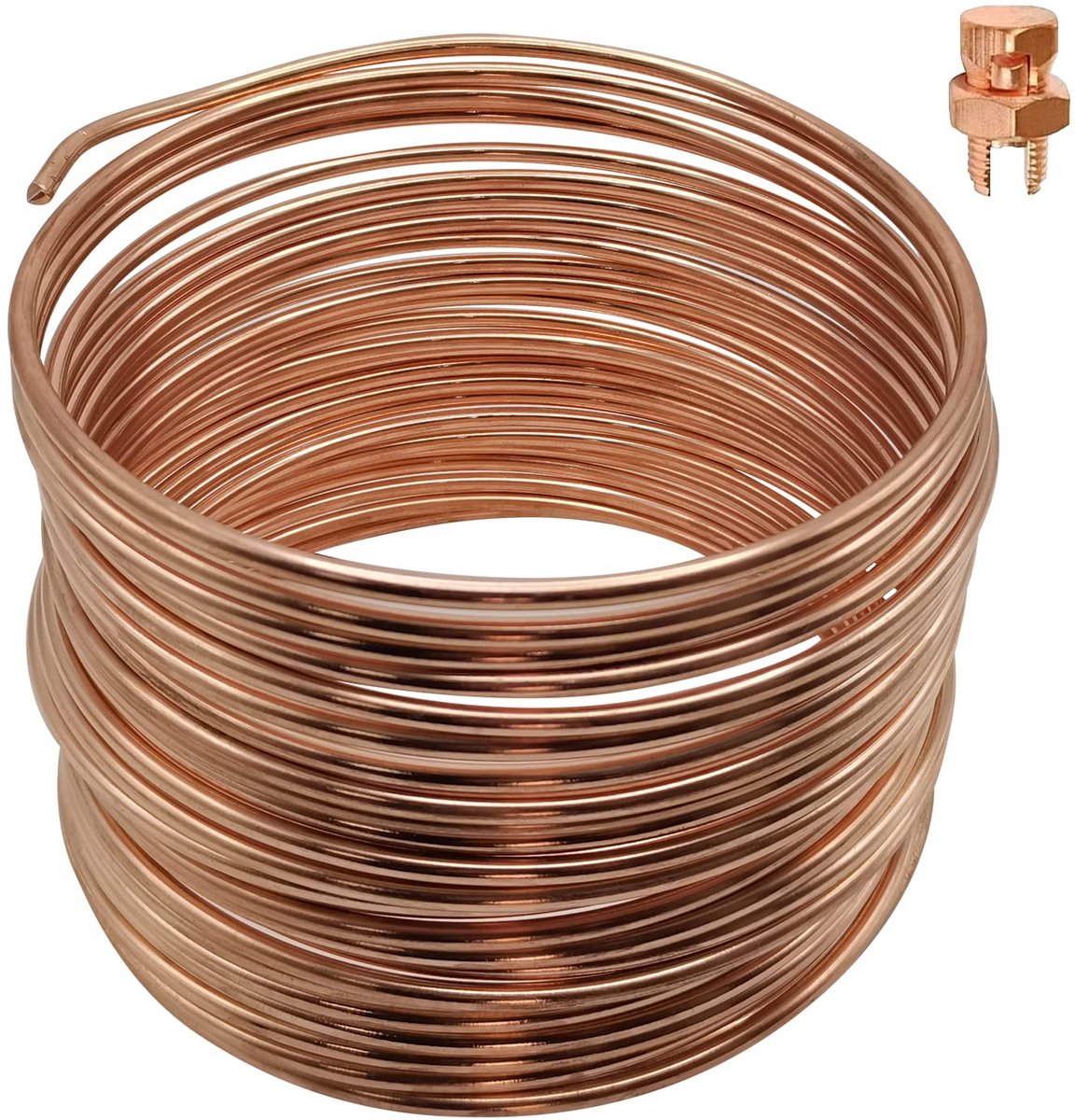 Massieve Koper Aardingsdraad 4 AWG - 1.5 Meter - Flexibele Aardgeleider voor Elektronica en DIY