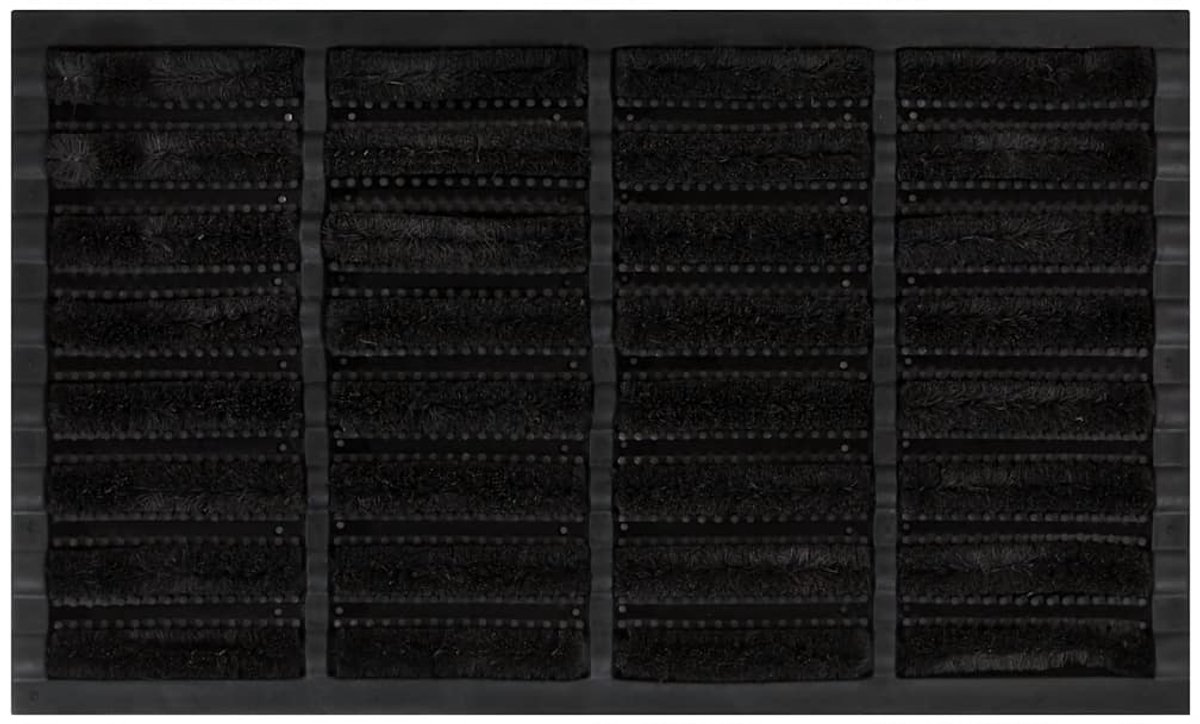 vidaXL - Deurmat - rechthoekig - 45x75 - cm - rubber - en - kokosvezel