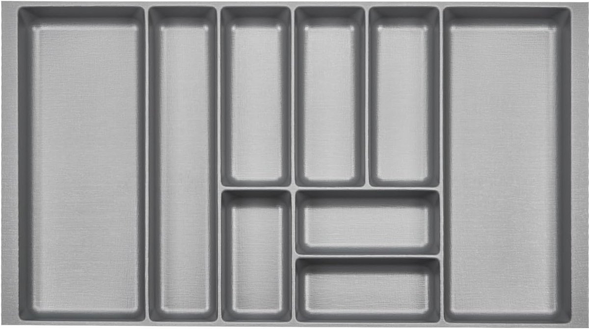 Besteklade Zilver Grijs Gestructureerd 80.9 x 46.1 cm voor Keukenkast