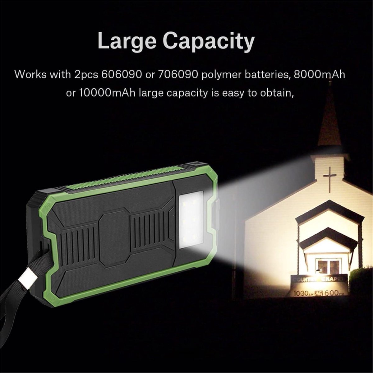 Draagbare Zonne-energie Oplader Powerbank 20000mAh Grote Capaciteit Snel Opladend Batterijpakket voor Thuis, Reizen en Kamperen - DIY-set Dual USB Mobiele Zonne-energiebankbehuizing - Groenteprint – foto 4