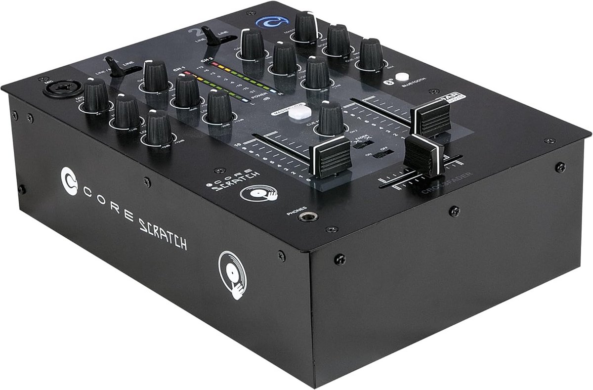 2 Kanaals DJ Mixer met Bluetooth en MP3 Afspeelmogelijkheden