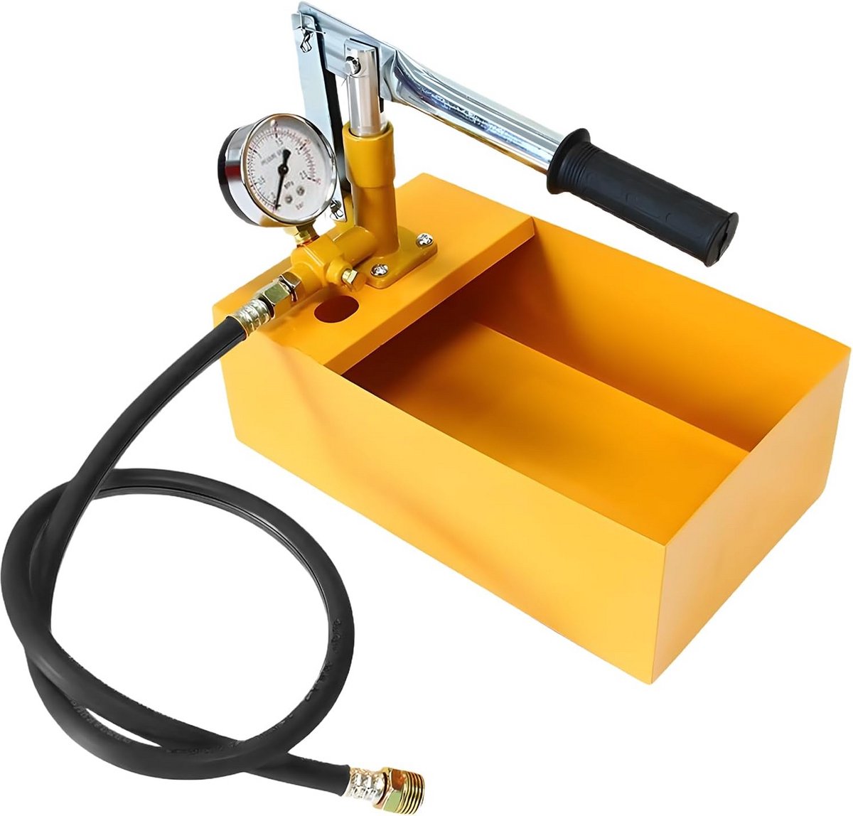 Handmatige Hydrolische Drukpomp - Testpomp voor Leidingen tot 25 Bar - 5L Tank