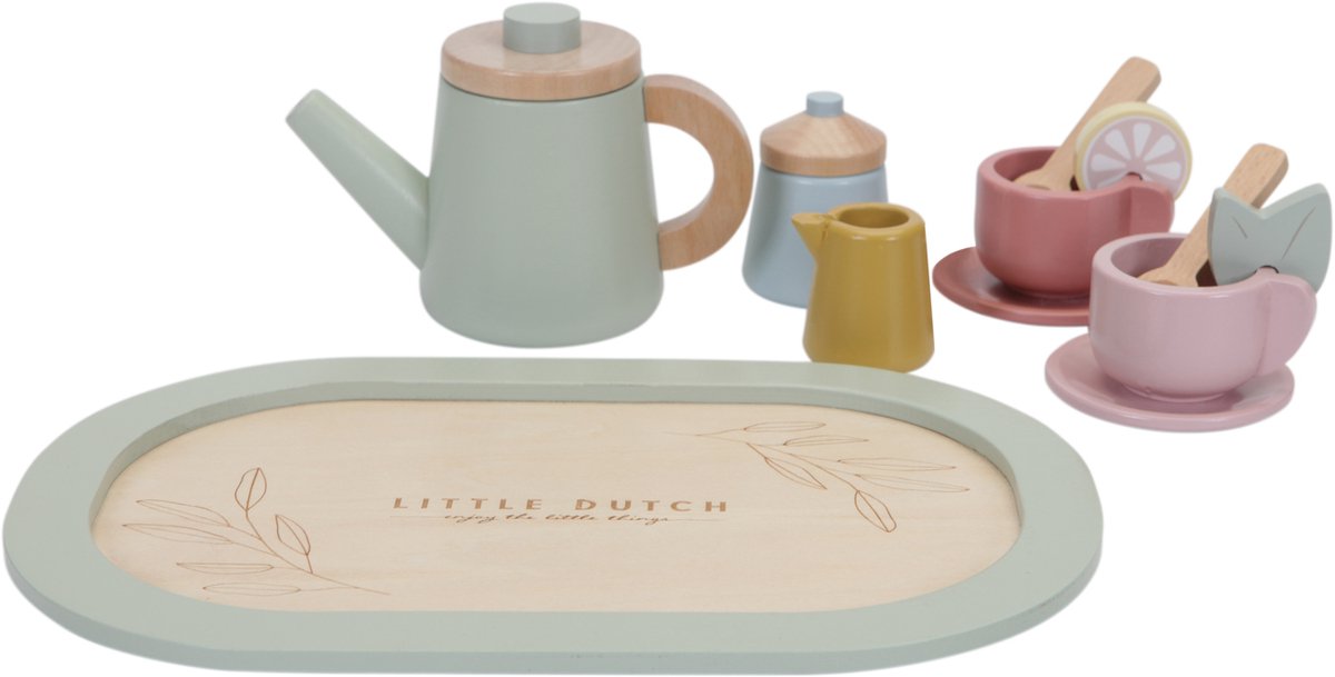 Little Dutch Houten Thee Servies - Speelgoedtheeservies — afbeelding 6