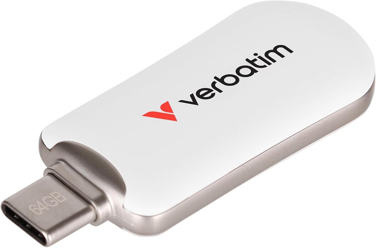 USB Stick 64GB Snel (100MB/s) USB 3.2 Geheugenstick Wit