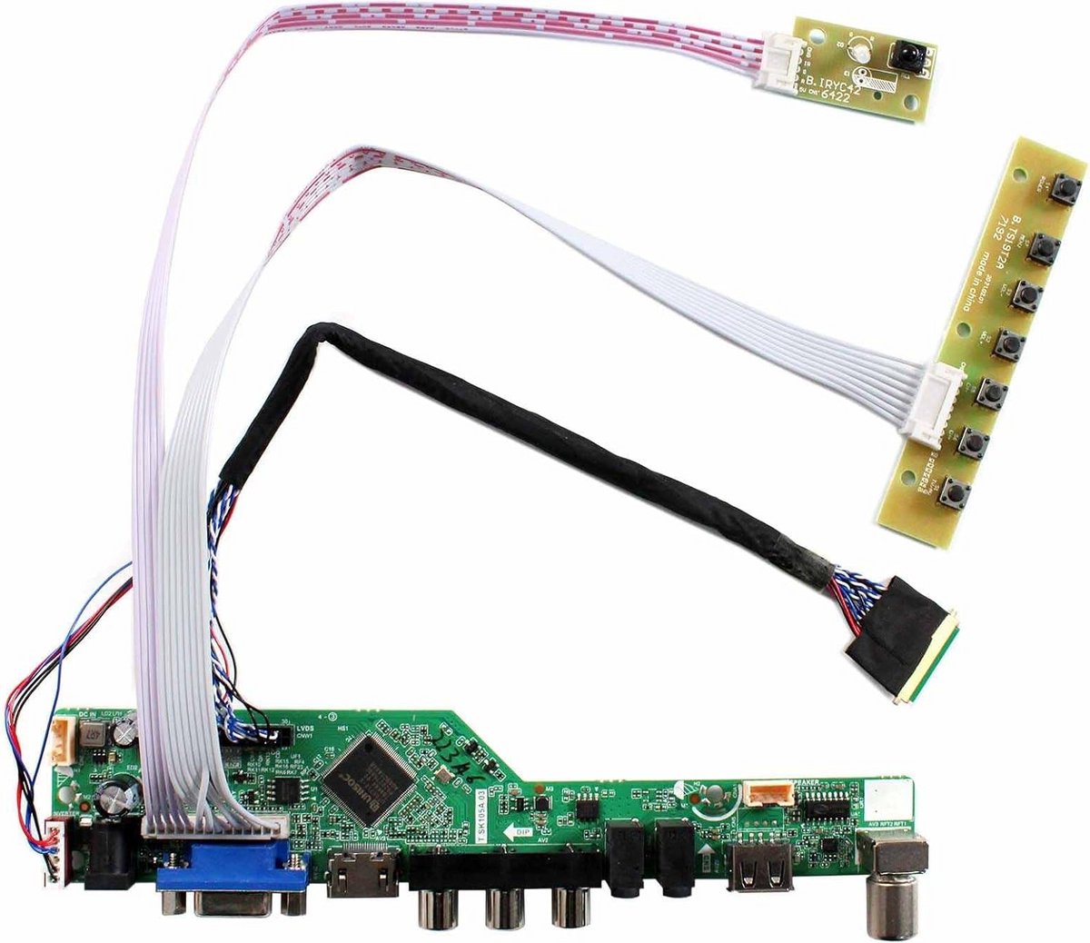 Universele LVDS LCD Controller Board met HDMI, VGA en AV voor 15.6" & 17.3" 40-Pin 1080P Panel