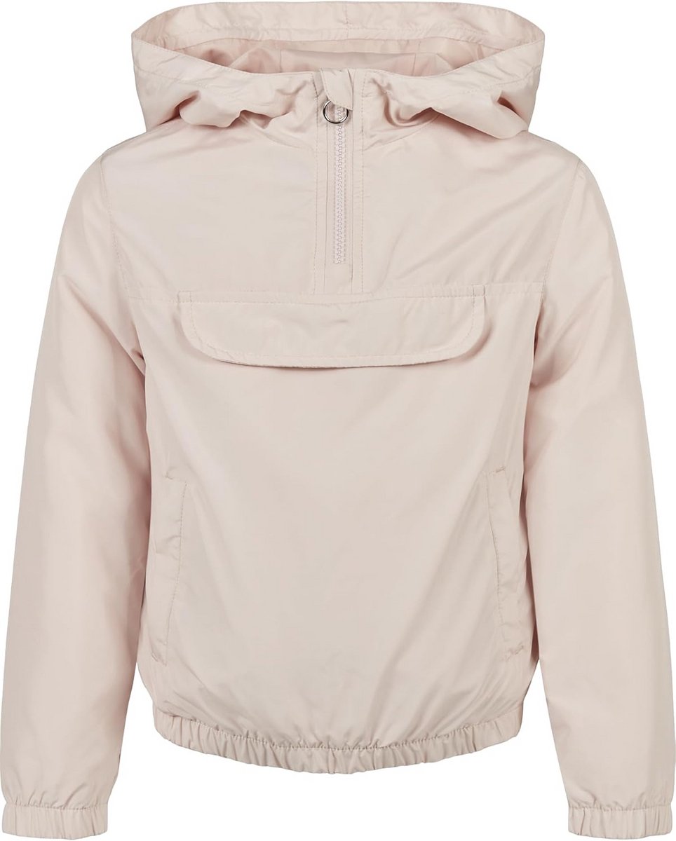 Basic Meisjes Pullover Jurk met Capuchon en Halve Ritssluiting
