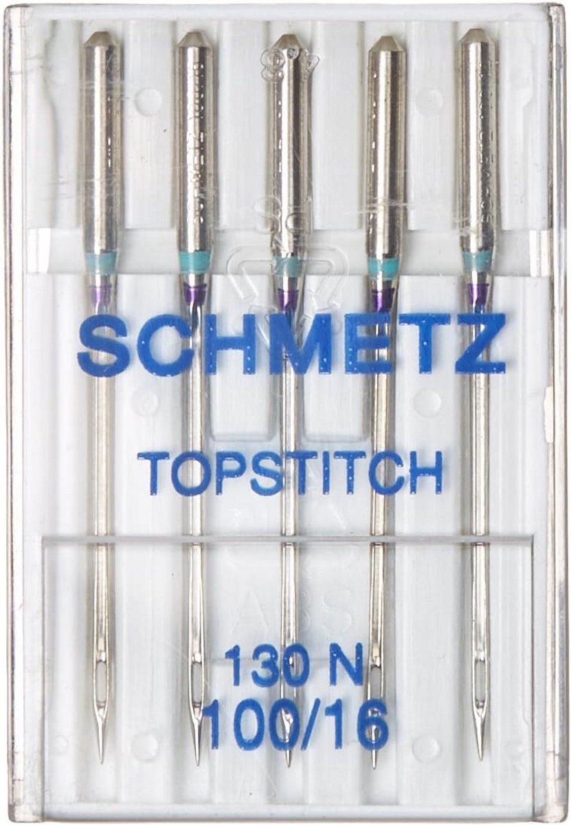 Naaimachine Naalden Topstitch Maat 16/100 - Geschikt voor Dikke Garen