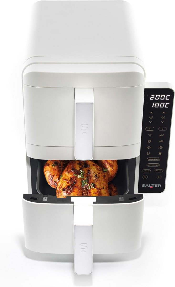 Verticale Airfryer 9L Digitaal Stapelbaar - Ruimtebesparend en Gezond Frituren
