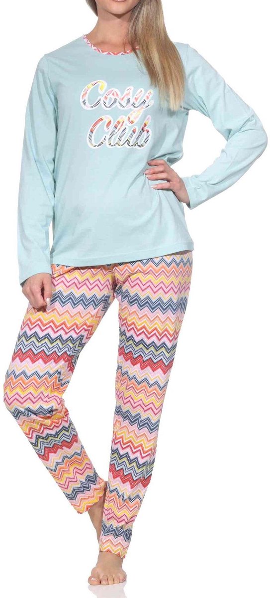 Normann dames pyjama met lange mouwen in een prachtige etnische look