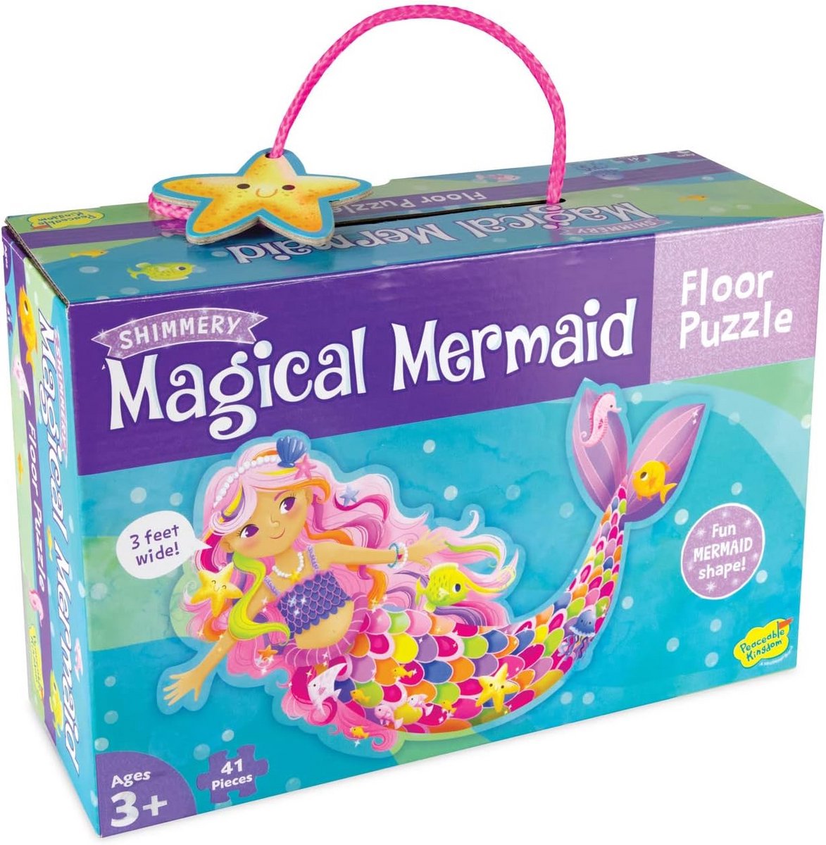 Grote Vloerpuzzel Zeemeermin - Leerzaam en Duurzaam Speelgoed voor Kinderen