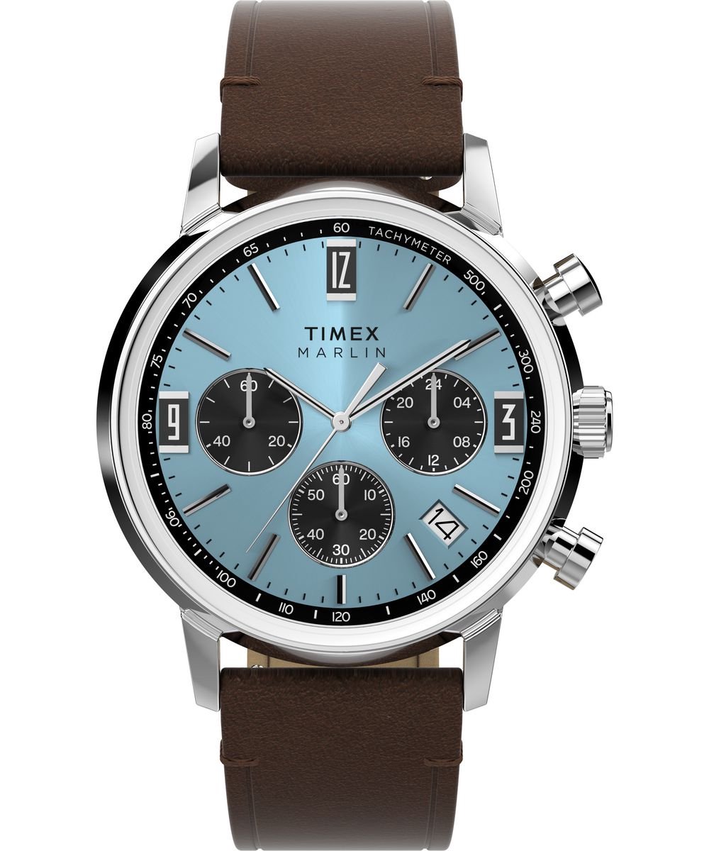 Timex Marlin TW2Y66600 Horloge - Leer - Bruin - Ø 40 mm
