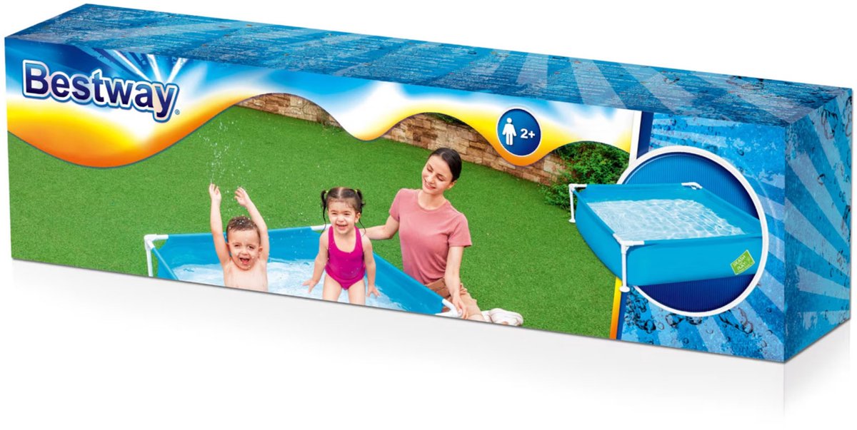 Bestway My first frame zwembad vierkant 122 cm — afbeelding 17