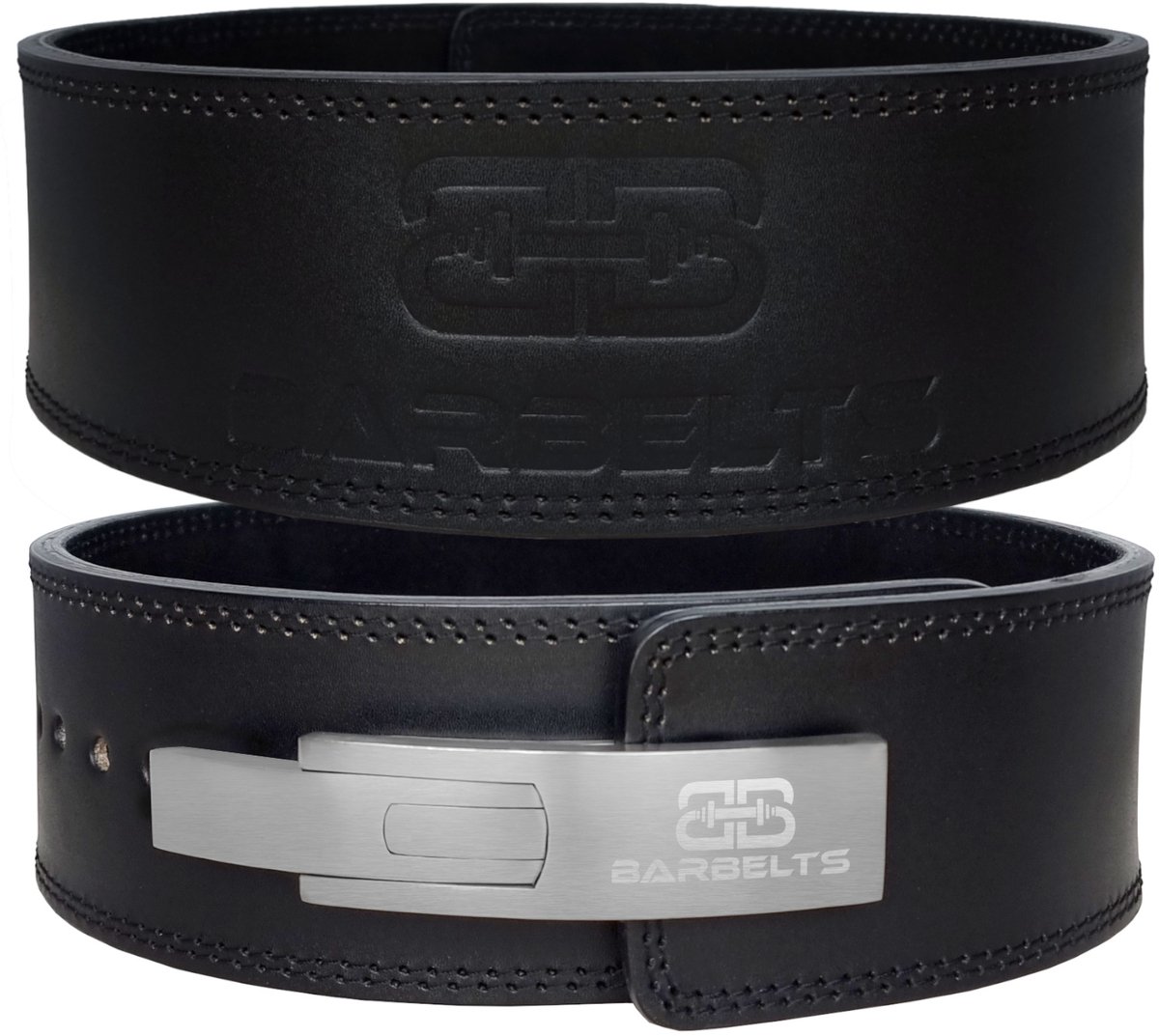 Barbelts Lever belt 10mm Onyx - powerlift riem - Maat (tailleomtrek): XL: 95 - 117 cm