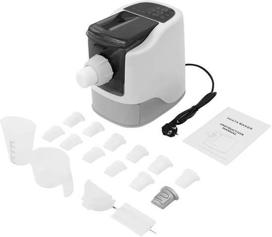 Sensova - Pastamachine 260W Elektrisch - Pastamaker - Pasta Maker met 13 Pastamallen en Dumplingvorm - 500g Capaciteit - Volledig Koperen Motor - Automatisch Kneden en Extruderen - Veiligheidsdeksel - EU-Stekker voor Thuisgebruik van Merkloos — afbeelding 2
