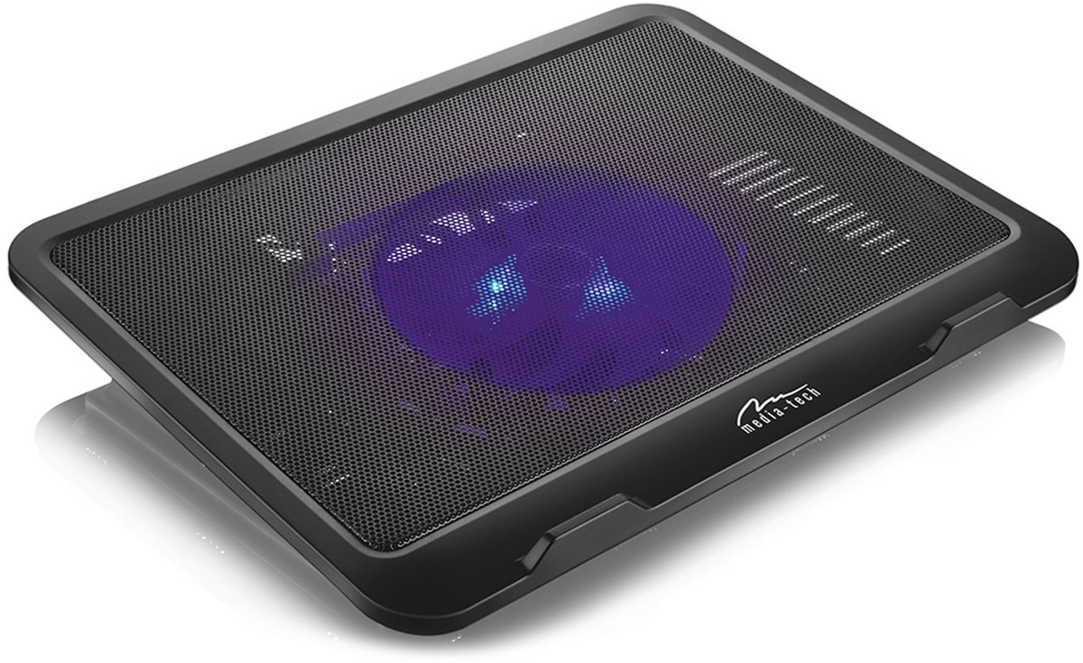 Laptop koeler STILTE KOELING PAD - Koeler voor laptops van 15,6" en kleiner - krachtige ventilatoren van 13,5 cm, USB-poort