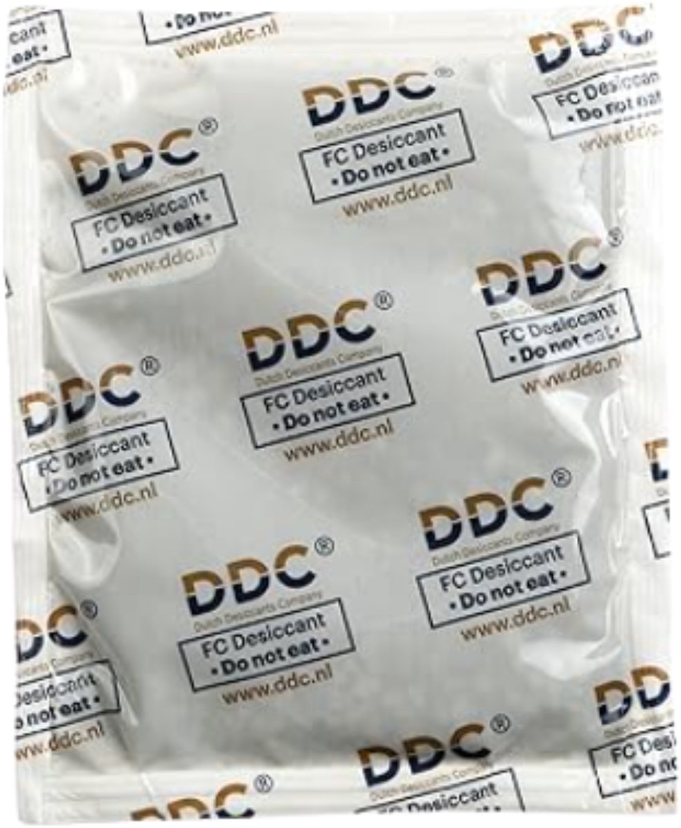 DDC Basic Dry Food Contact Droogmiddel | 2 gram | 600 stuks | tot 100% vochtabsorptie | Anti-vocht droogmiddel voor voedingsmiddelen en supplementen