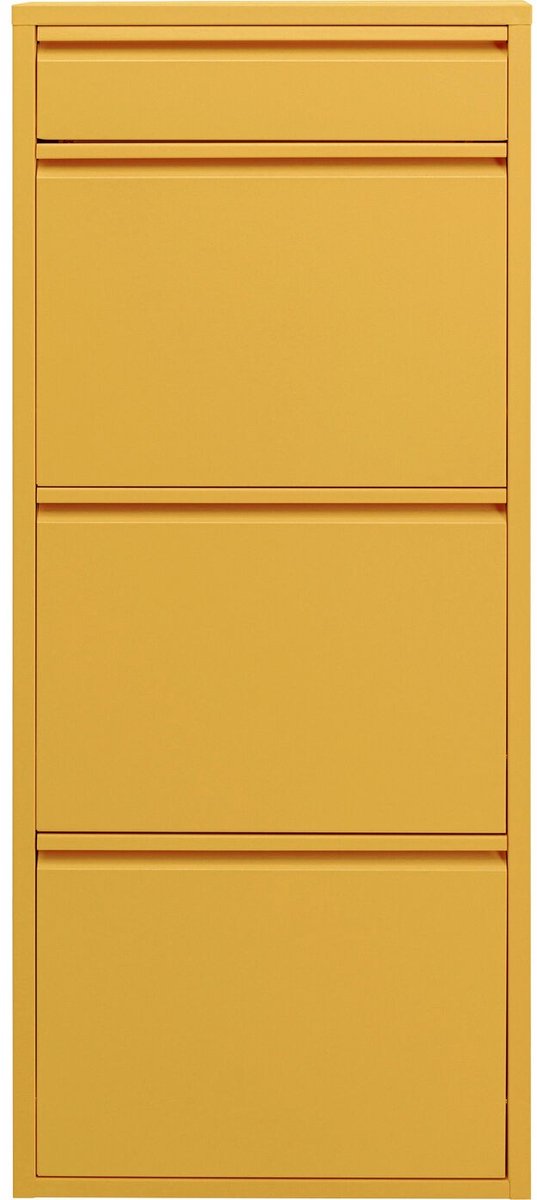 Schoenenkast Caruso geel 3+1 laden Kare Design