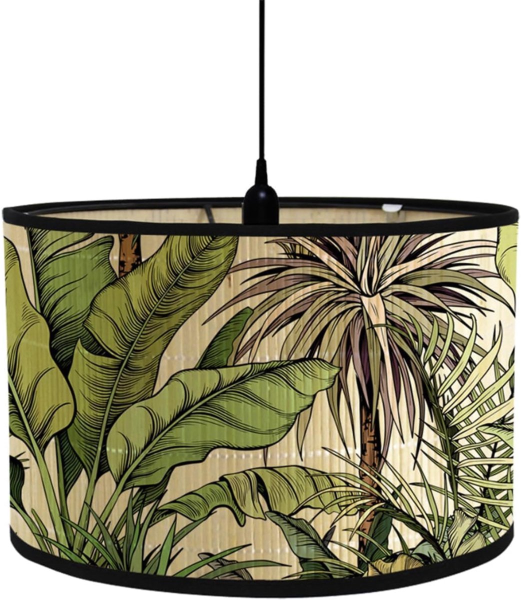 DnA® Lampenkap Voor Staande Lamp - Lampenkap 50 cm - Lampenkap - Groene Planten - ‎30cm x 30cm x 20cm