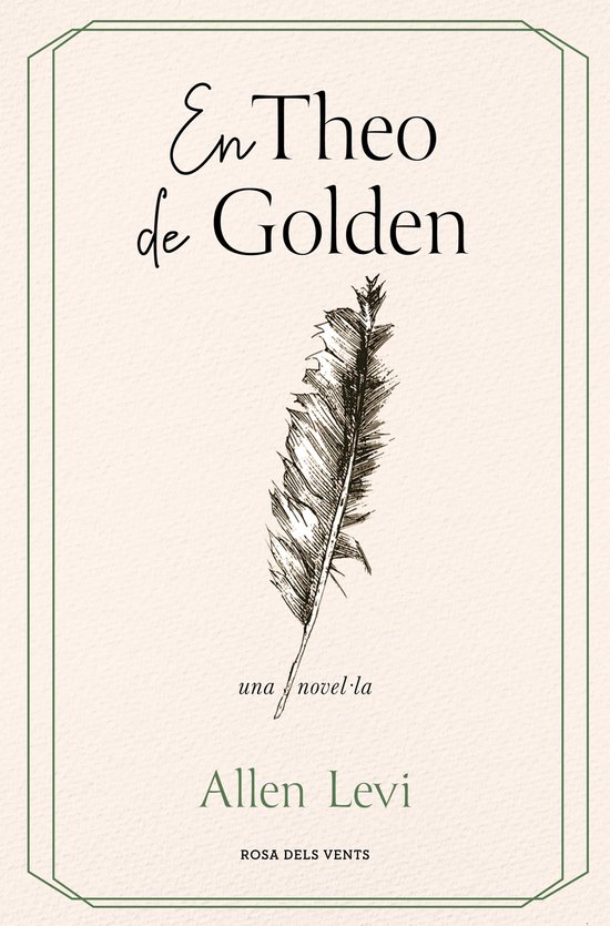 Couverture du livre « En Theo de Golden » par Allen Levi, avec une plume et du texte en anglais.