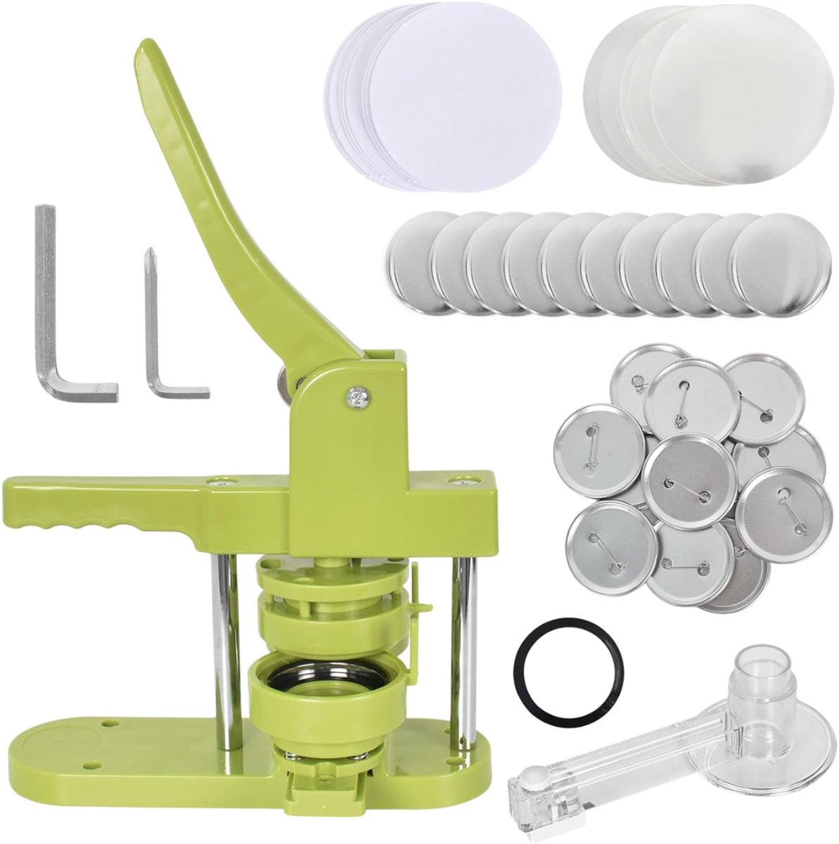 VH Supplies®Button Maker - Badge Machine - Knopenmaker - 58 mm - Incl. 100 Buttons