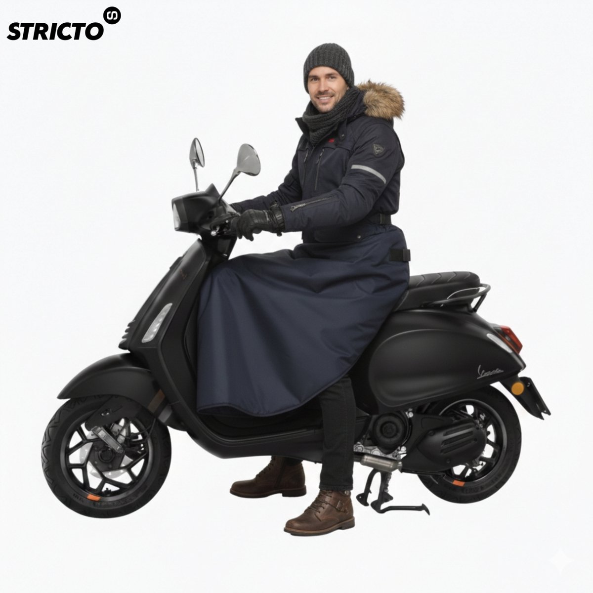 Stricto Easy-On Basic A+ Scooter Beenkleed – Universeel – Waterdicht & Winddicht – Beenwarmer – Beschermingsniveau A+ – foto 7