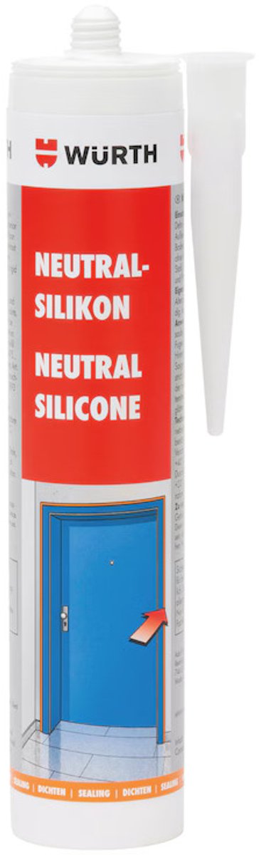Wuerth Neutraal Siliconenkit - Wit - 280ml - Voegafdichting