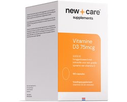 New Care Vitamine D3 75mcg 180 capsules - 180 stuks