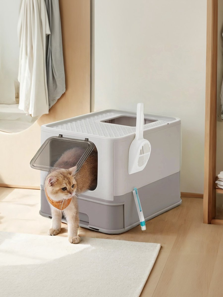 Kattenbak - Met deksel - Uitschuifbare lade