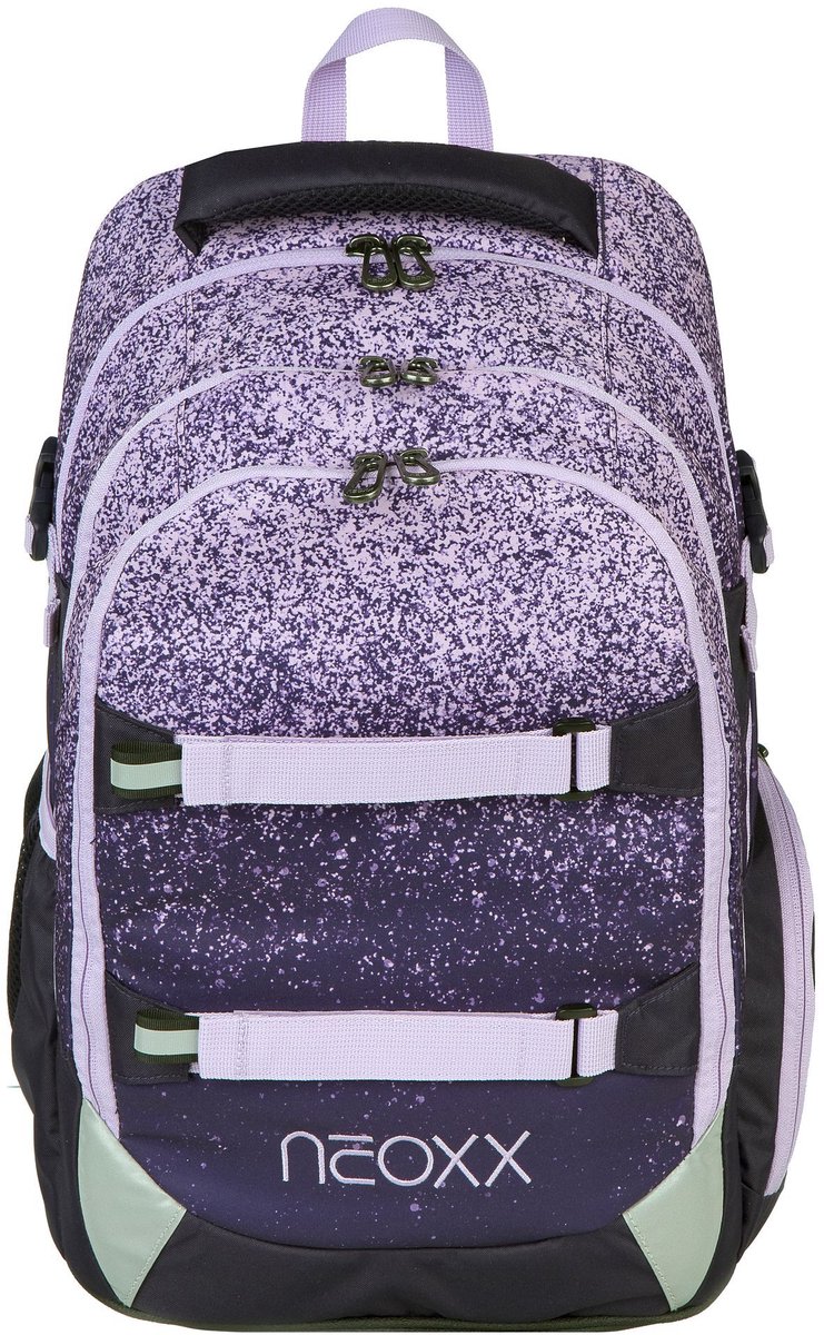neoxx Schoolrugzak met laptopvak Active Pro School Backpack Glitterally Perfect Paars