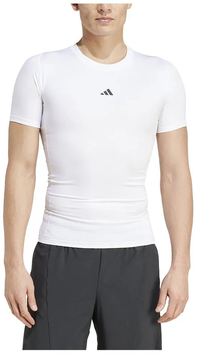 Adidas Techfit T-shirt Met Korte Mouwen Regular Man Wit