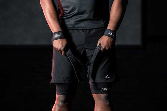 Reeva Lifting Straps - Zwarte Lifting Straps met padding - Wrist Wraps - Lifting grips - Verkocht per paar - Fitness Straps geschikt voor mannen en vrouwen