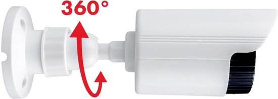 Set van 2 stuks Dummy camera IR-LED's - IR-LED's, wit, voeding 2xAA - ABS, IR1800 W -Set met batterijen van Maclean — afbeelding 5