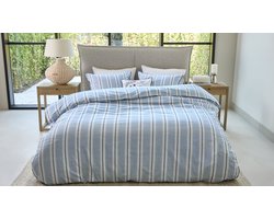 Rivièra Maison Silvan dekbedovertrek - Tweepersoons - 200 x 200/220 cm - Blauw