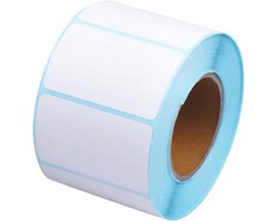 Labelrollen - 1000 Labels per rol - Zelfklevende Etiketten - Zelfklevend thermisch papier - Datumlabel - Adresetiketten - Magazijn Etiket - Verzendetiketten - Verzendlabels - Diepvriesetiket - Voedseletiket - Voor thermische printers - 50x30mm - Wit